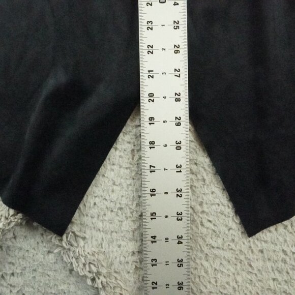 Soft Surroundings Ultra Soft Cardigan Womens Black Large Faux Suede Wrap - Picture 8 of 11